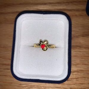 10k cluster gold ring